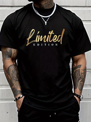 A Mens Short Sleeved Tshirt Made of Pure Cotton with a Letter Pattern Printed On Itregular Stylefashionabl Oversized Shirt