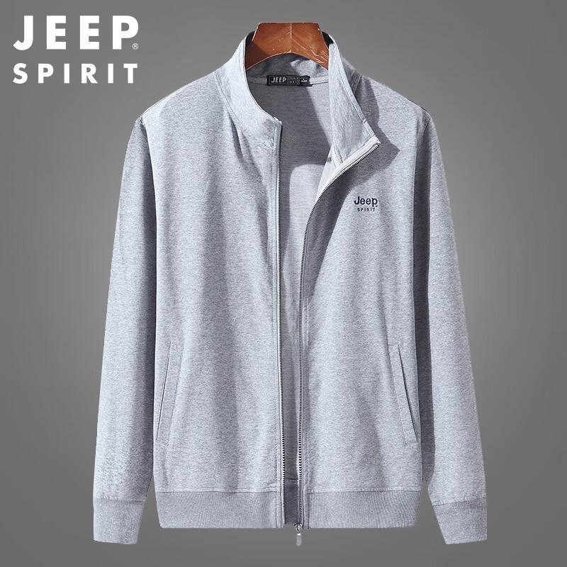 JEEP SPIRIT Men's Stand Collar Casual Jacket