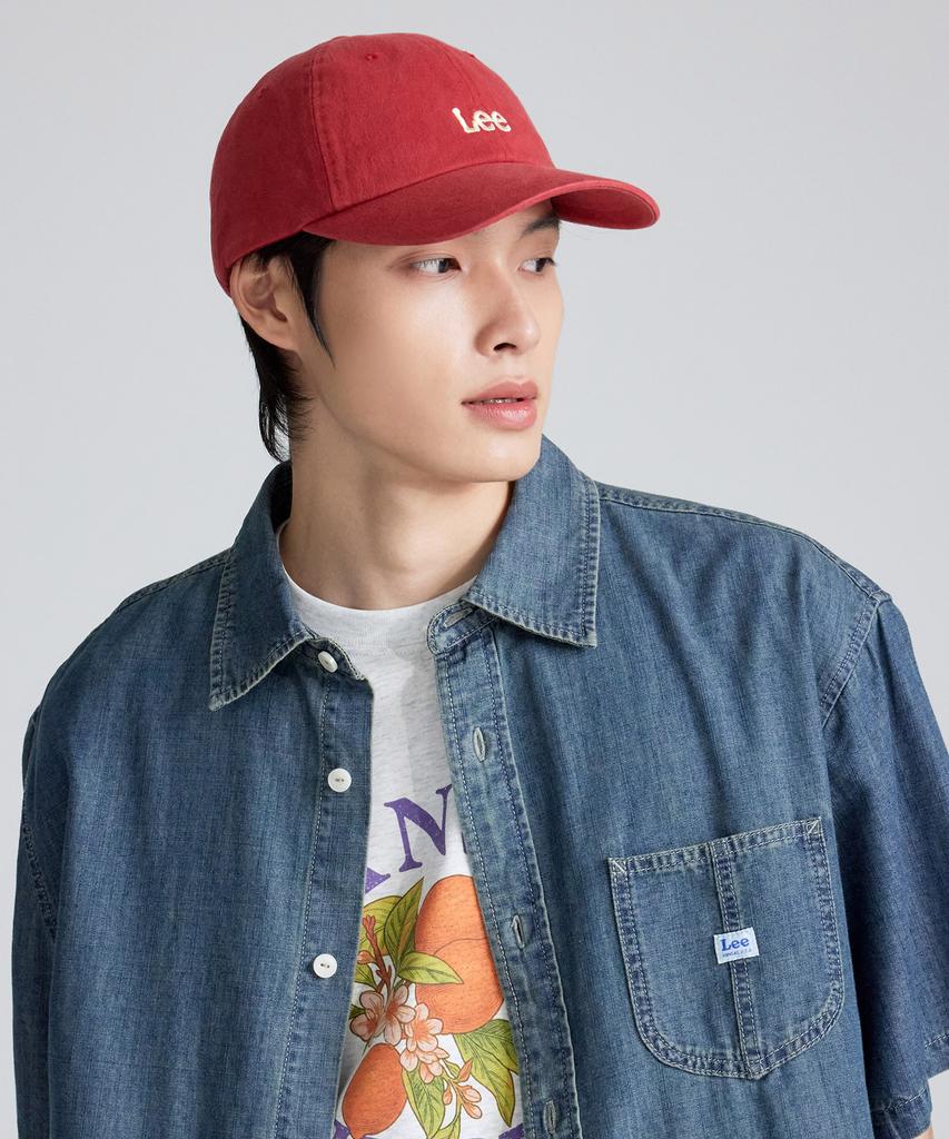 LEE Small Twitch Logo Cotton Ball Cap Red