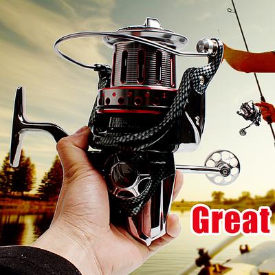 Spinnrollen 4.7:1/11BB Full Metal Big Spool Casting Spinning Angelrollen Meeresangelrolle