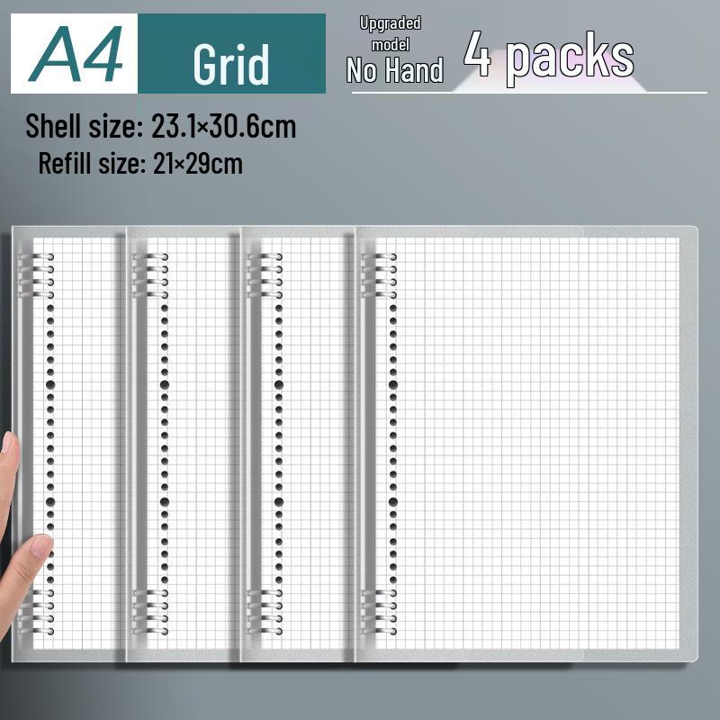 

5-Subject Removable Loose-Leaf Notebook for Students: Ideal for Middle, High School & Postgraduate Exam Prep