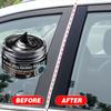 All-In-One Black Plastic and Leather Restorer - Car Interior Repair Paste with Color Correction, Gloss Polishing, and Protective Film - Revives, Prot