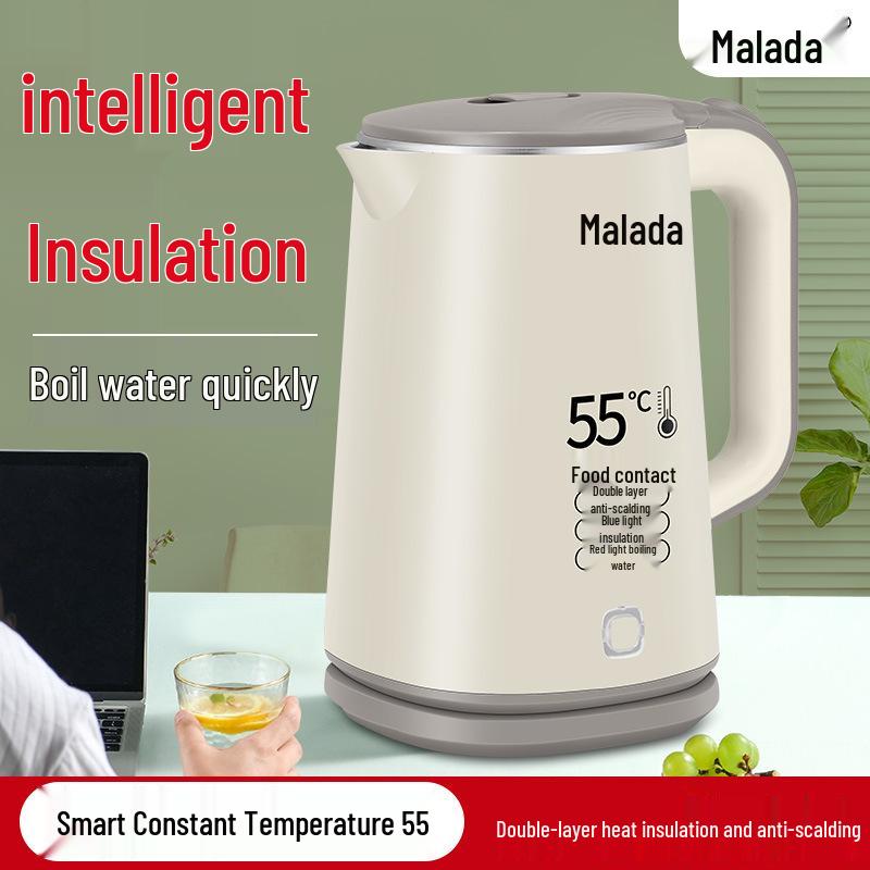 Wanlida Smart Electric Kettle - 304 Stainless Steel, Large Capacity, Home Use, Keep Warm Feature, Boiling Water Heater