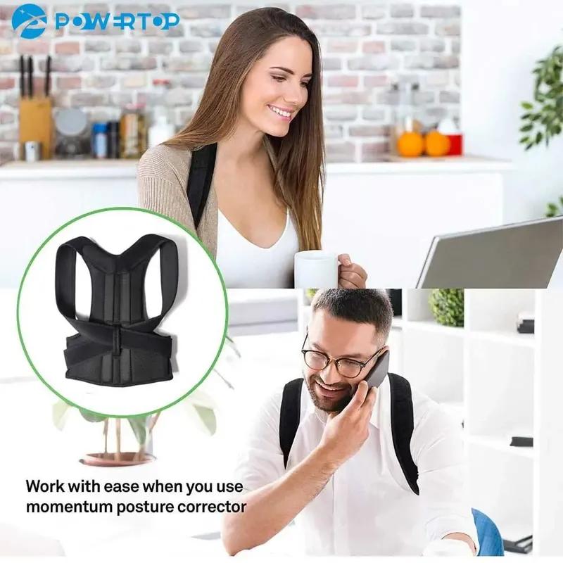 Reinforced Belt Lumbar Column Posture Corrector Vest Adjustable Back Support Strap Shoulder Spine Brace Neck Stretcher Trainer