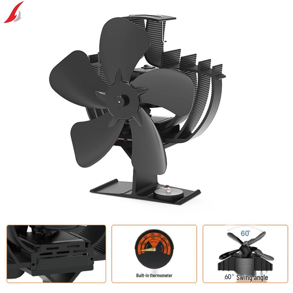 

Каминный тепловой вентилятор 2023: Двухчиповой, Вибрирующий, Самогенерирующий тепловой вентилятор 197mm золотой