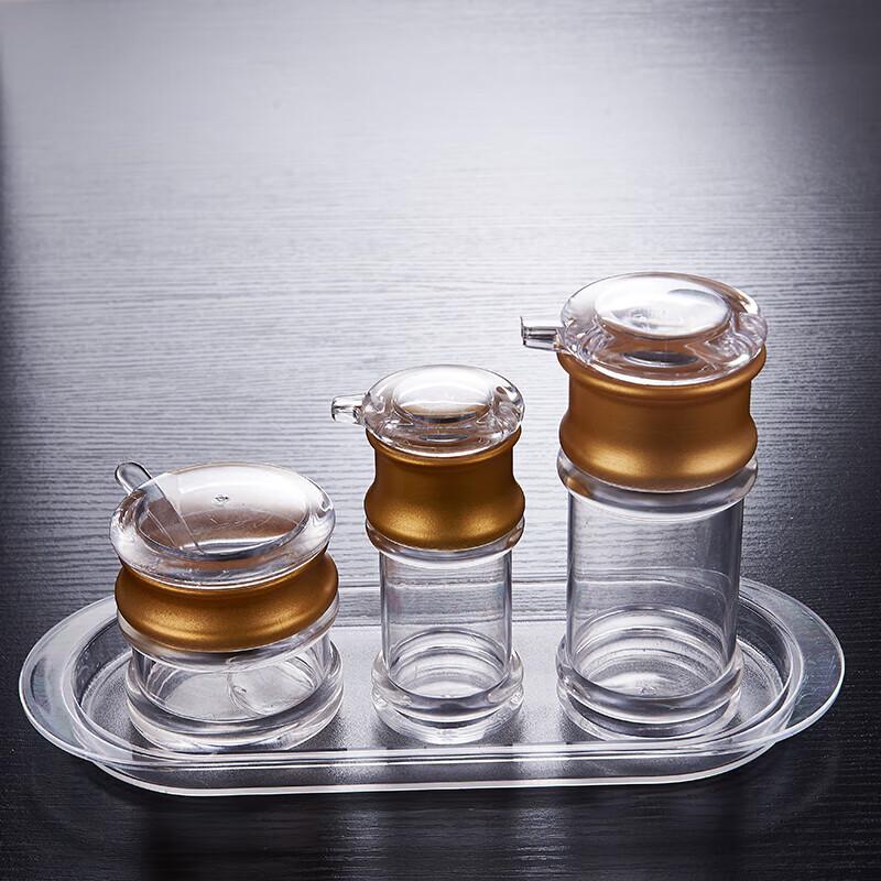 Homeglen Acrylic Seasoning Bottle Set