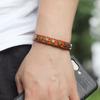 Leather Cuff Bracelet Alloy Star Wristband Adjustable Bangle Wide Cuff Bracelets Gothic Punk Jewelry for Women Men