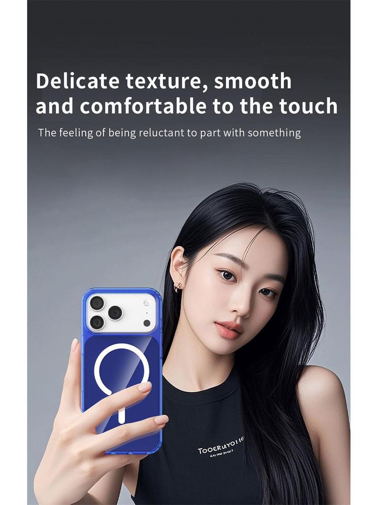 Custodia Colorata Magnetica per iPhone 17: Compatibile con iPhone 12 fino a 16, Design Trasparente per Uso Transfrontaliero e Internazionale