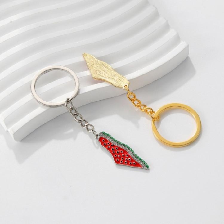 Fashoin Watermelon Shaped Keychain Bag Pendant Handbag Decoraion Alloy Keyring Accessory Key Holder For Everyday Use