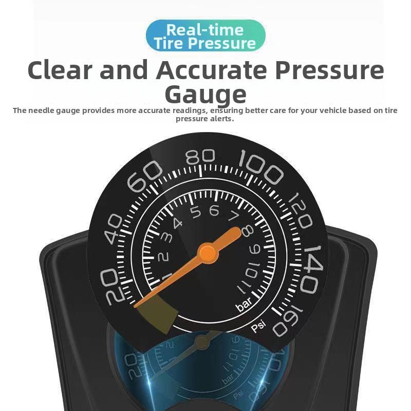 Portable High Pressure Bicycle Foot Pedal Pump with Gauge Quick Inflator Pump Electric Motorcycle Car Basketball Inflator