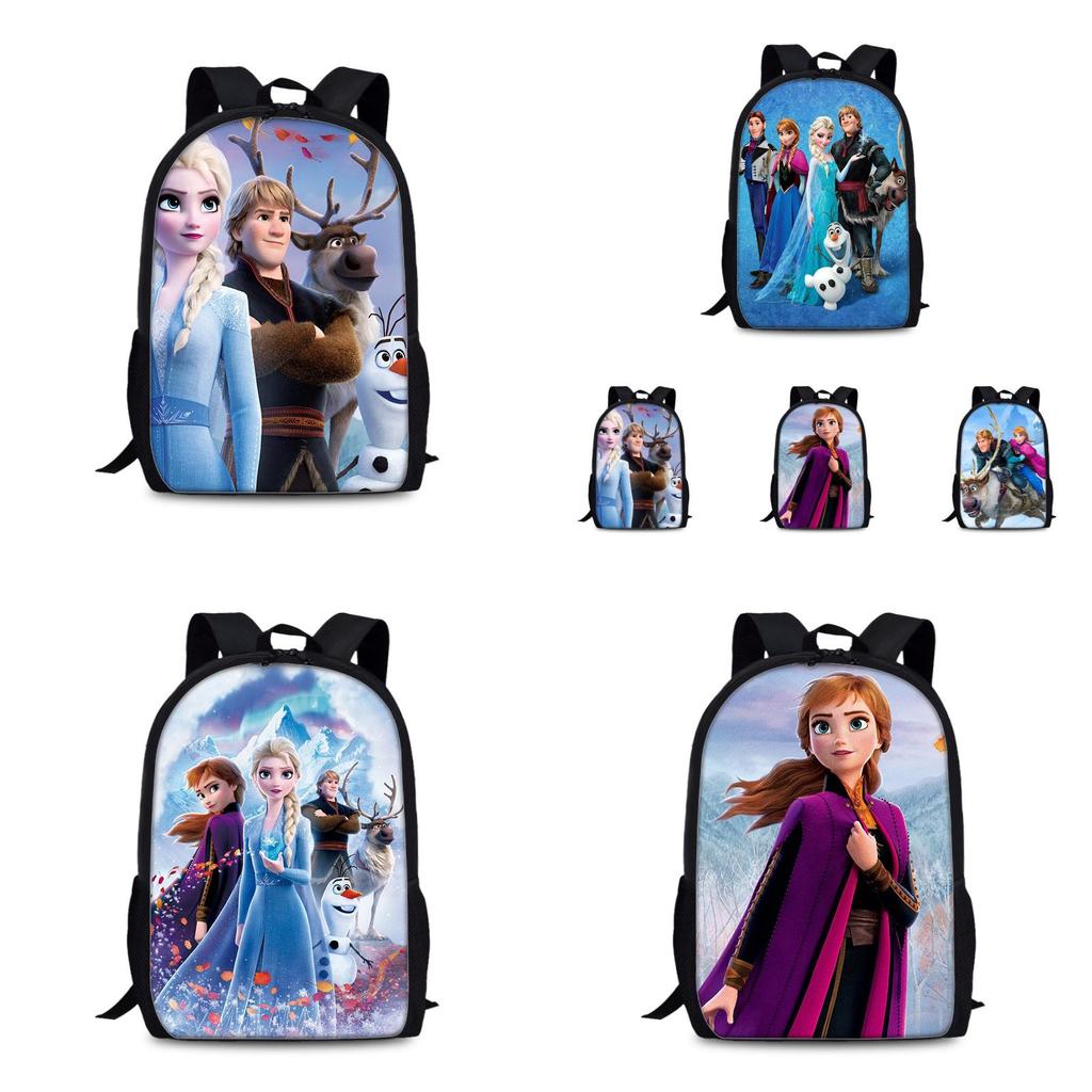 Frozen Childrens Cartoon Backpack With Lightweight Nylon Material For School And Daily Use