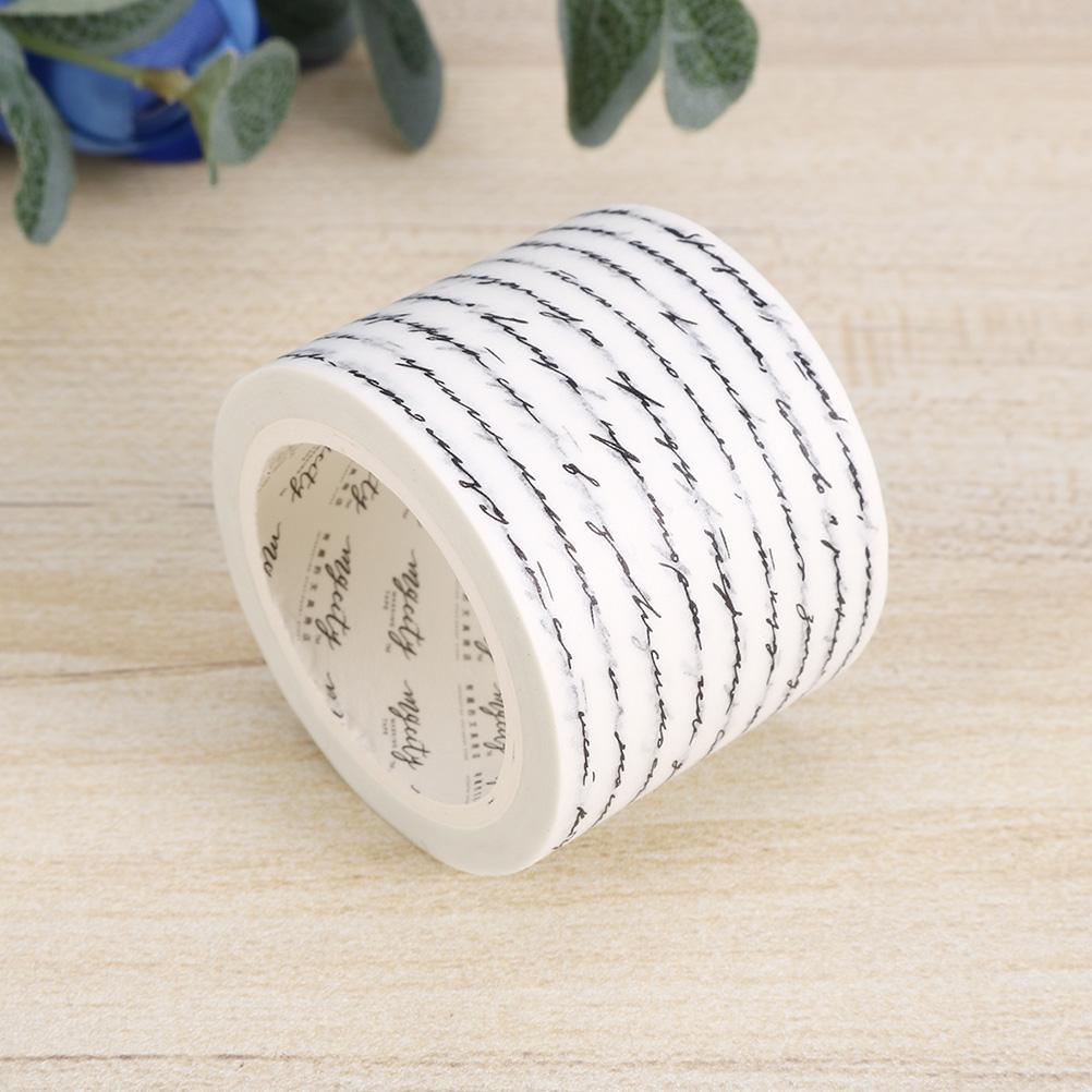 

Japanese Washi Paper Vintage Washi Tape 2 Rolls Washi Tape Stickers Handwritten English Decorative Tapes Scrapbook Sticker