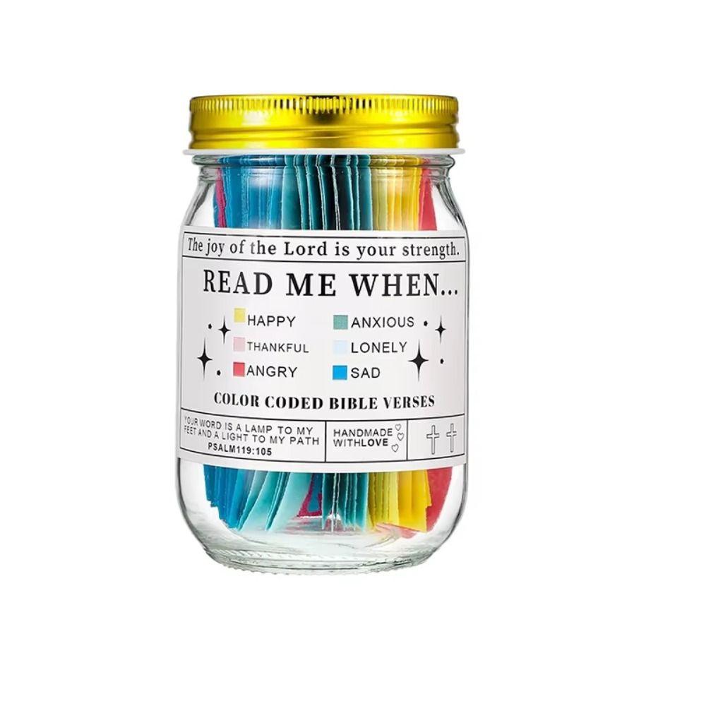 Bibelanteckningar Biblisk versburk Kreativa kristna burkkort för känslor