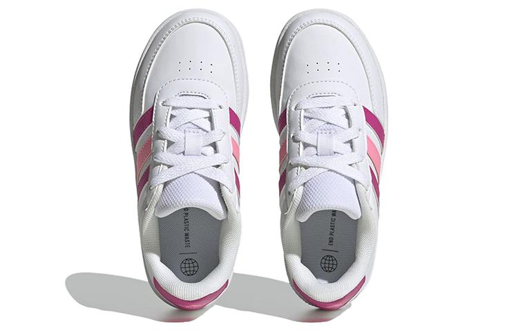 adidas Neo Breaknet 2.0 Slip Resistant Low Top Kids' Skateboarding Shoes White Pink Kids' HP8959