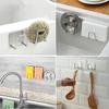 Kitchen Accessories Punch Free Sponges Holder Storage Hook Shelf Bathroom Stainless Steel Storage Holder Bathroom Accessories