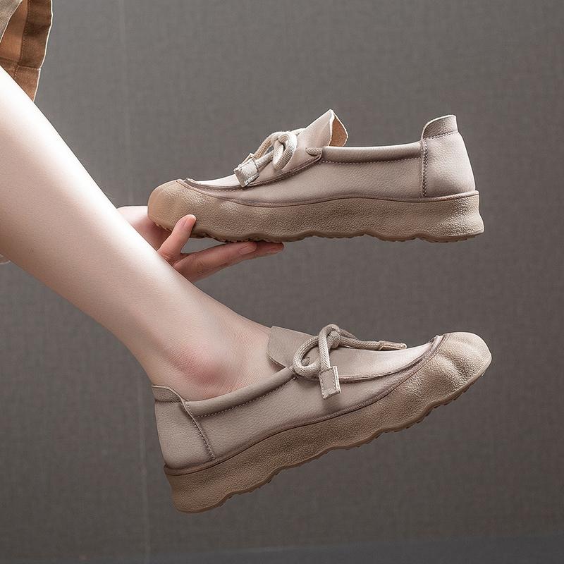 Fashion AIYUQI Women's Sneakers Genuine Leather 2025 New Non-Slip Women German Training Shoes Large Size Lace-Up Female Loafers