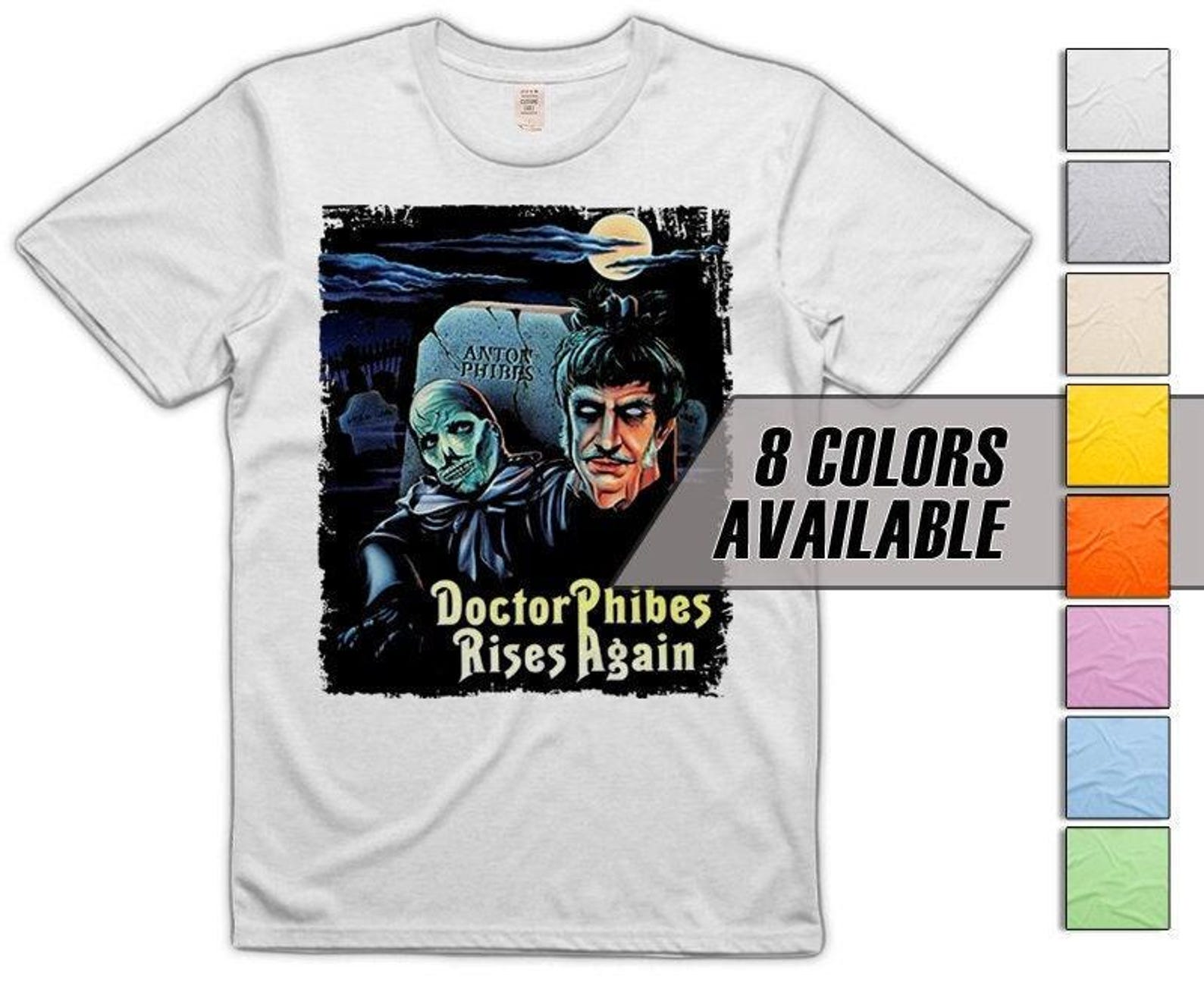 Dr. Phibes Rises Again V1 Men s T-Shirt all sizes S-5XL 8 Colors available 2XL