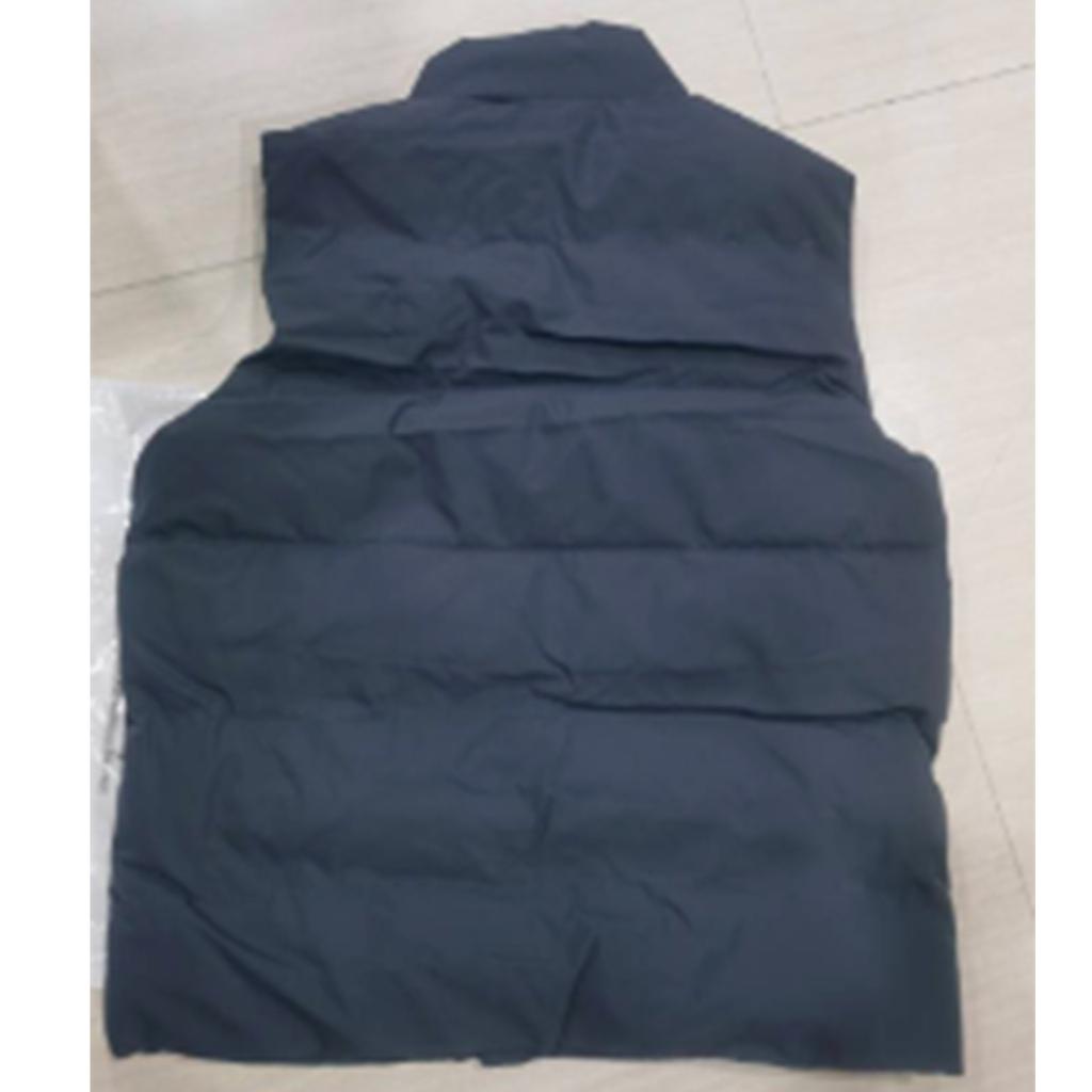 Pánská ležérní kardigan sametová jednobarevná teplá prošívaná bunda bez rukávů