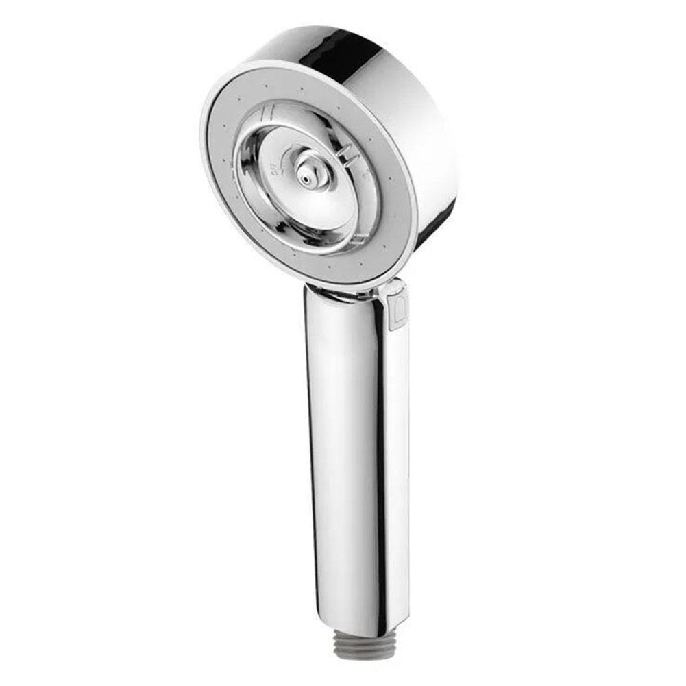 Двусторонняя душевая лейка двойного действия, водосберегающая, круглая, ABS, с усилителем, аксессуары для ванной комнаты, ручная душевая лейка