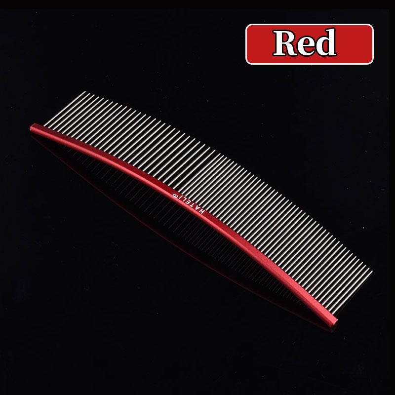 Pet S-shaped & curved Comb Professional Stainless Steel Grooming Comb Dense Sparse Teeth Dog Cat Cleaning Hair Reemoval Comb
