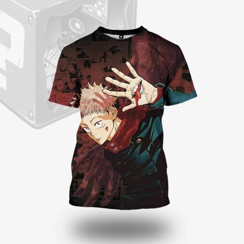 

2026 Summer 3D All Art Anime Sukuna Goju Itadori Jujutsu Kaisen Character Child T-shirt Street Casual Top Kids Adults Clothing XXS
