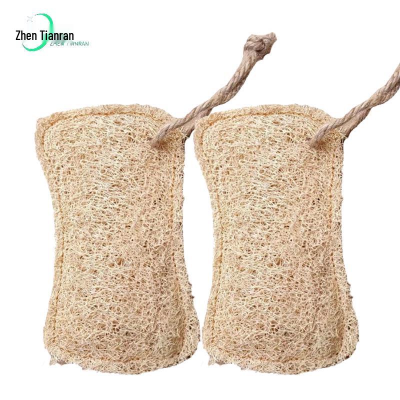 Eco-Friendly Pillow-Shaped Loofah Dish Brush - Biodegradable Kitchen Cleaning Tool
