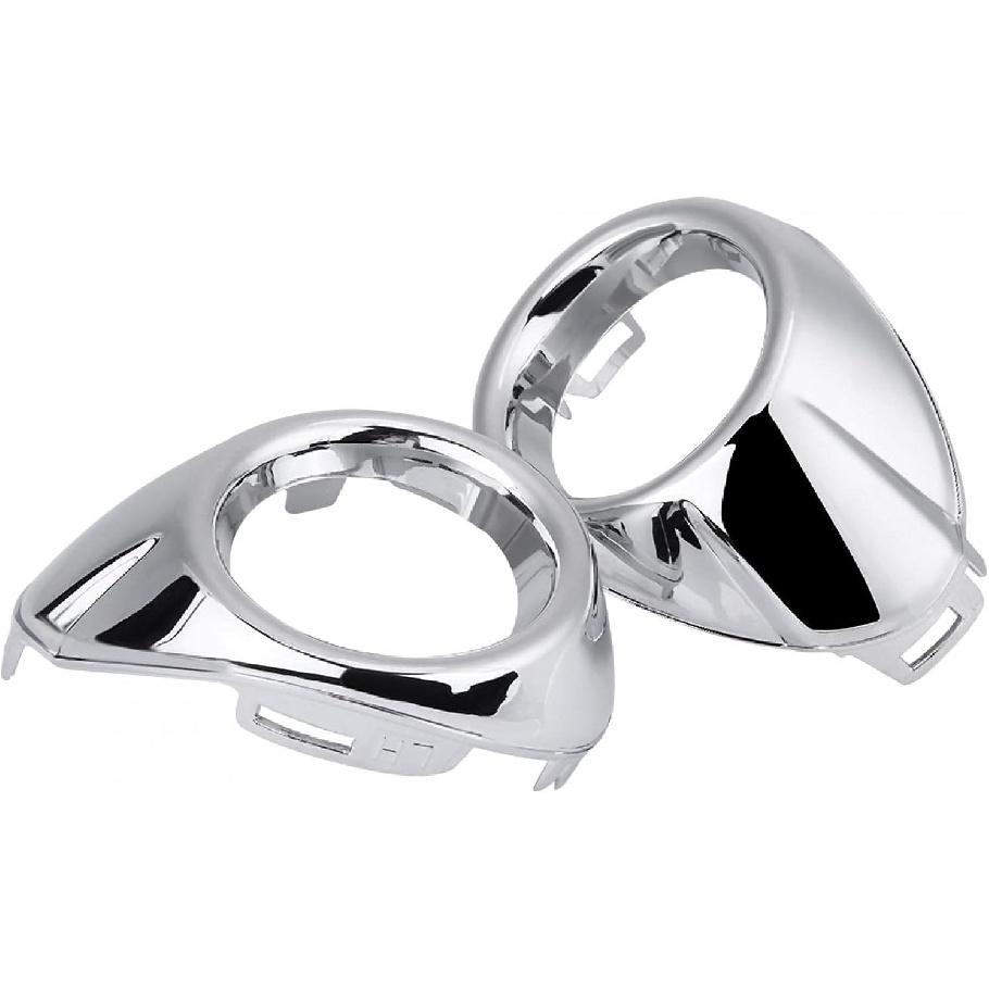 Acouto for focus fog light cover-Pair of Front Bumper Fog Light Fog Lamp Bezel Cover Trim for Focus 2012-2014