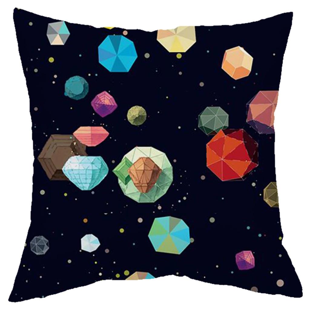 Universe Sun Planet Decorative Pillowcase Living Room Office Home Pillowcase Car Ornaments
