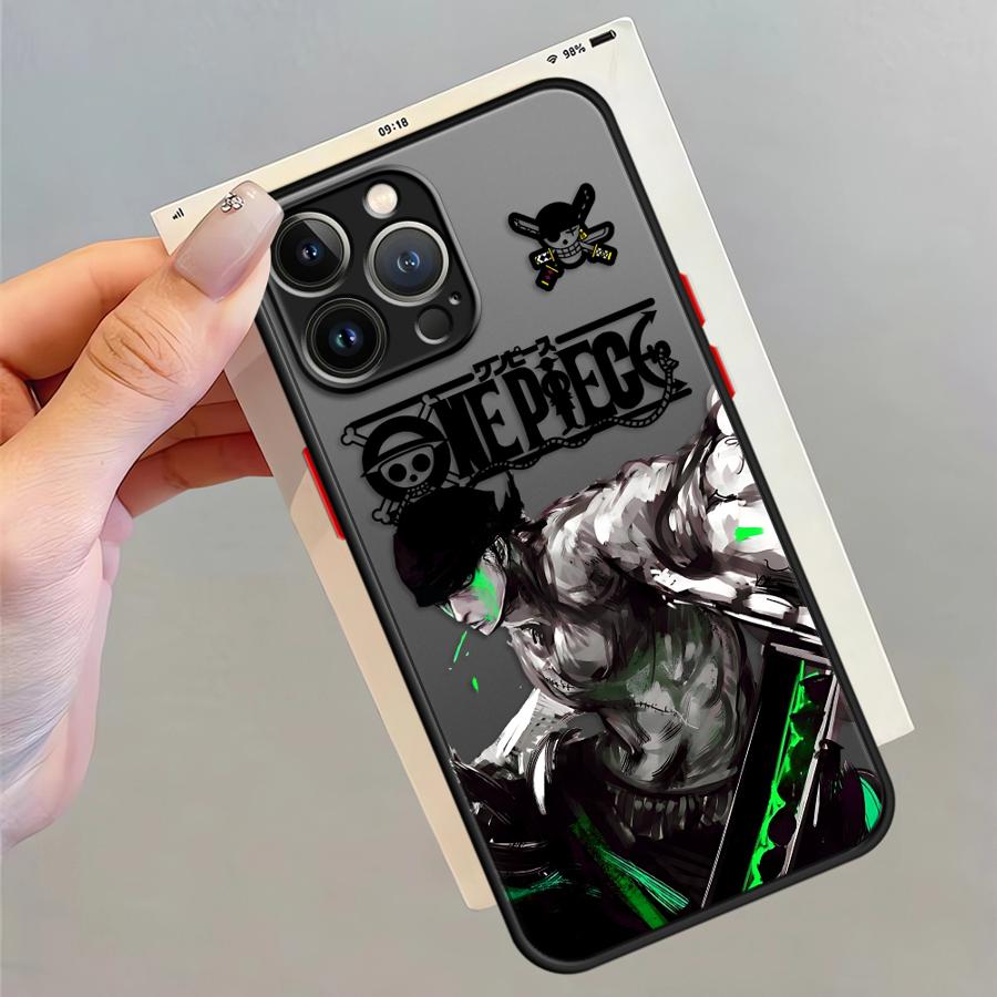 One Piece Roronoa Zoro Funda Back Phone Cover Case for iPhone 17 Pro Max XS XR 7 8 SE 12 Air 15 14 16 Plus 11 13 Mini
