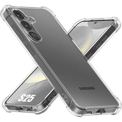 Protective Case - BOOLING - for Samsung Galaxy S25 - Shockproof Silicone - Transparent - Slim