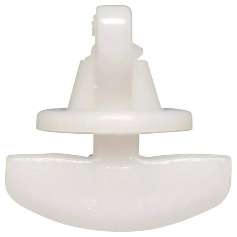 Sada 10 bílých plastových zarážek pro závěsové kolejnice Snadná instalace Posuvné jezdce pro kolejnice Závěsové upevňovací prvky