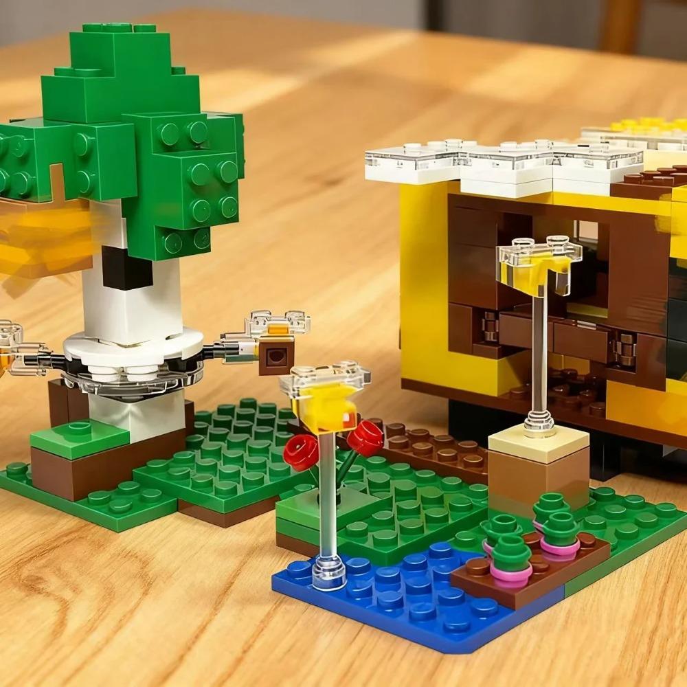 Third Party MOC Compatible Sets My Pixel World Series Building Blocks Bee House Farm Assembly Toys For Children No Box