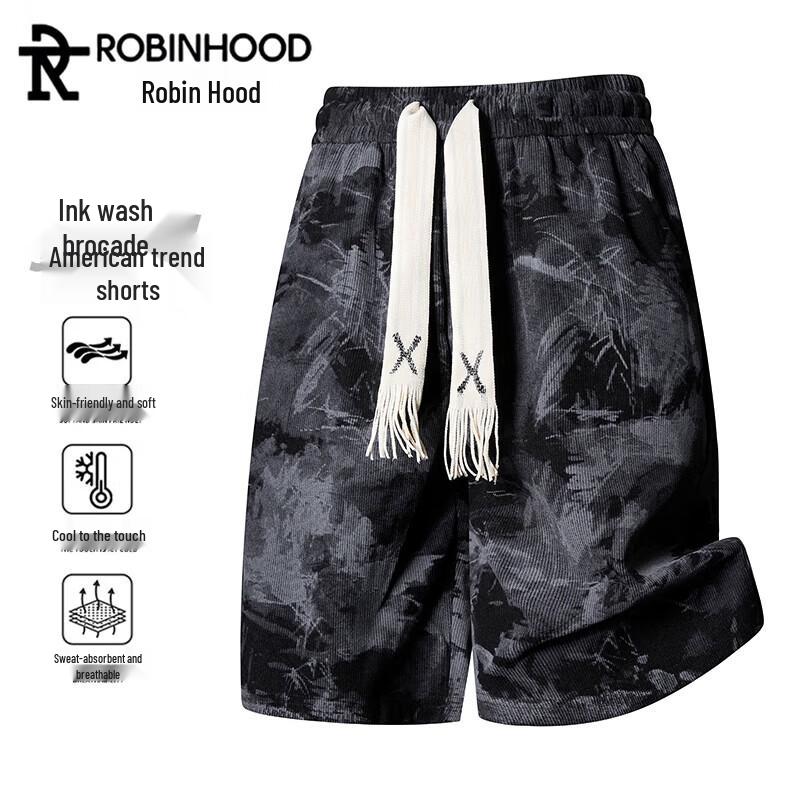 ROBINHOOD Men s Ice-Feel Quick-Dry Summer Casual Shorts 4XL