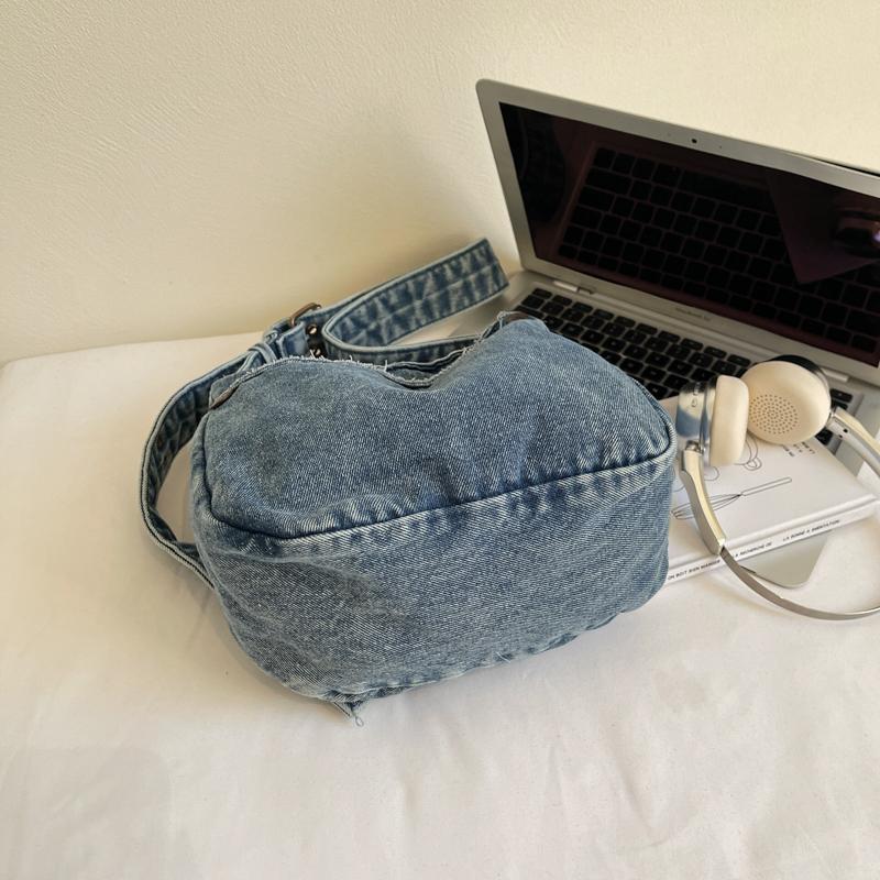 Denim Bag Women's Crossbody Bag Commuter Large Capacity Shoulder Bag