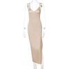 2026 Summer Elegant Backless V-neck Slit Dress for Women