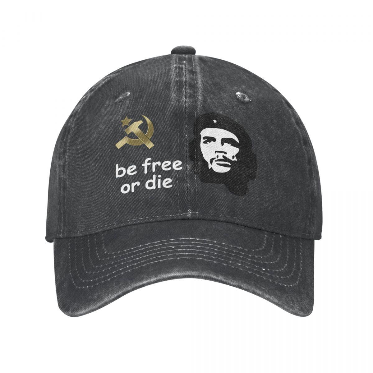 

Бейсболка Че Гевара для миття води Комуністичний Be Free or Die Sports Esthetic Retro Baseball Hat Чоловічі кепки One Size