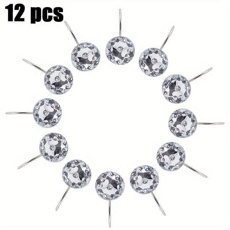 

1 Набор/12 шт. Серебристые кольца-крючки для шторки для душа | Белый металл, нержавеющие, для подкладок шторки для душа 12pcs