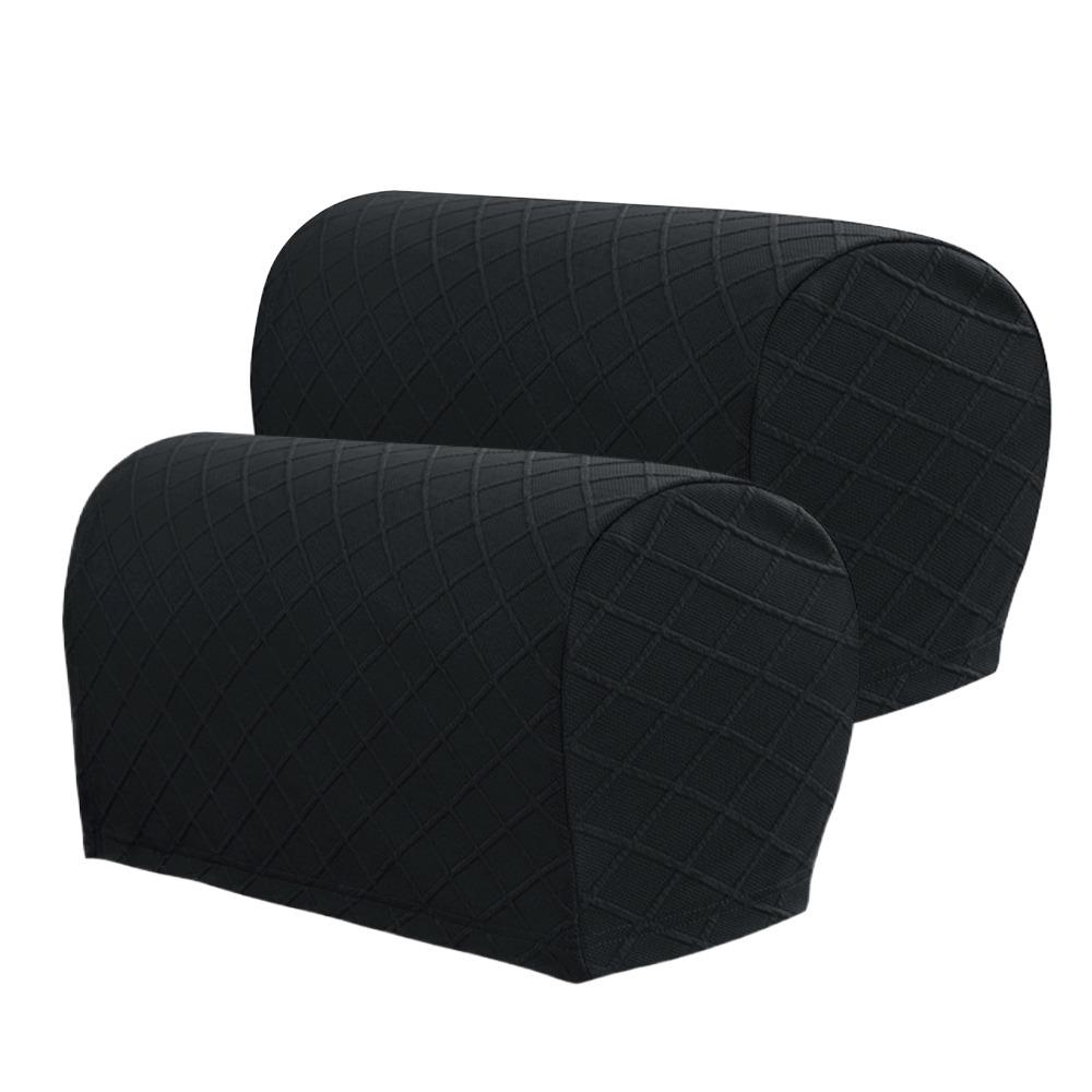 2PCS Home & Living Stretch Rhombus Armrest Covers Furniture Removable Sofa Cover Solid Stretchy Couch Arm Protector Sofa