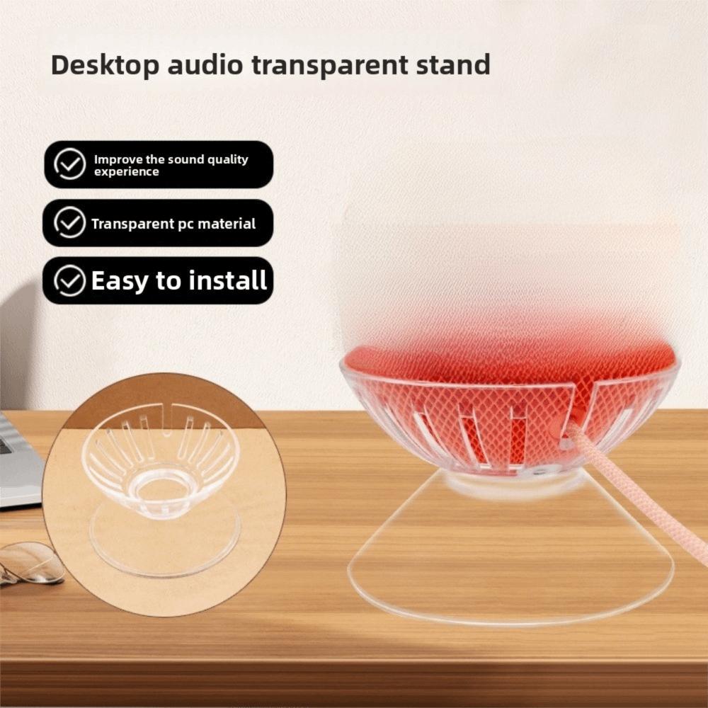 Transparent Bluetooth Speaker Mount Stable Speaker Base Speaker Pedestal Base for HomePod Mini