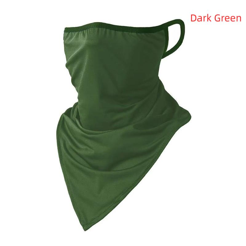 Maschera Estiva da Uomo Integrale Scaldacollo da Bicicletta Bandana da Ciclismo Maschera Protezione UV Traspirante Seta Ghiacciata Sciarpa da Appendere all'Orecchio per Esterno