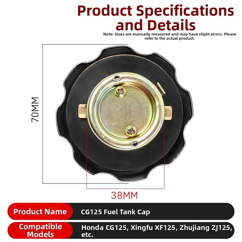 Aluminum Alloy Lock Motorcycle Fuel Cap Fuel System Replacement Wear Resistant Easy Installation Metal Construction