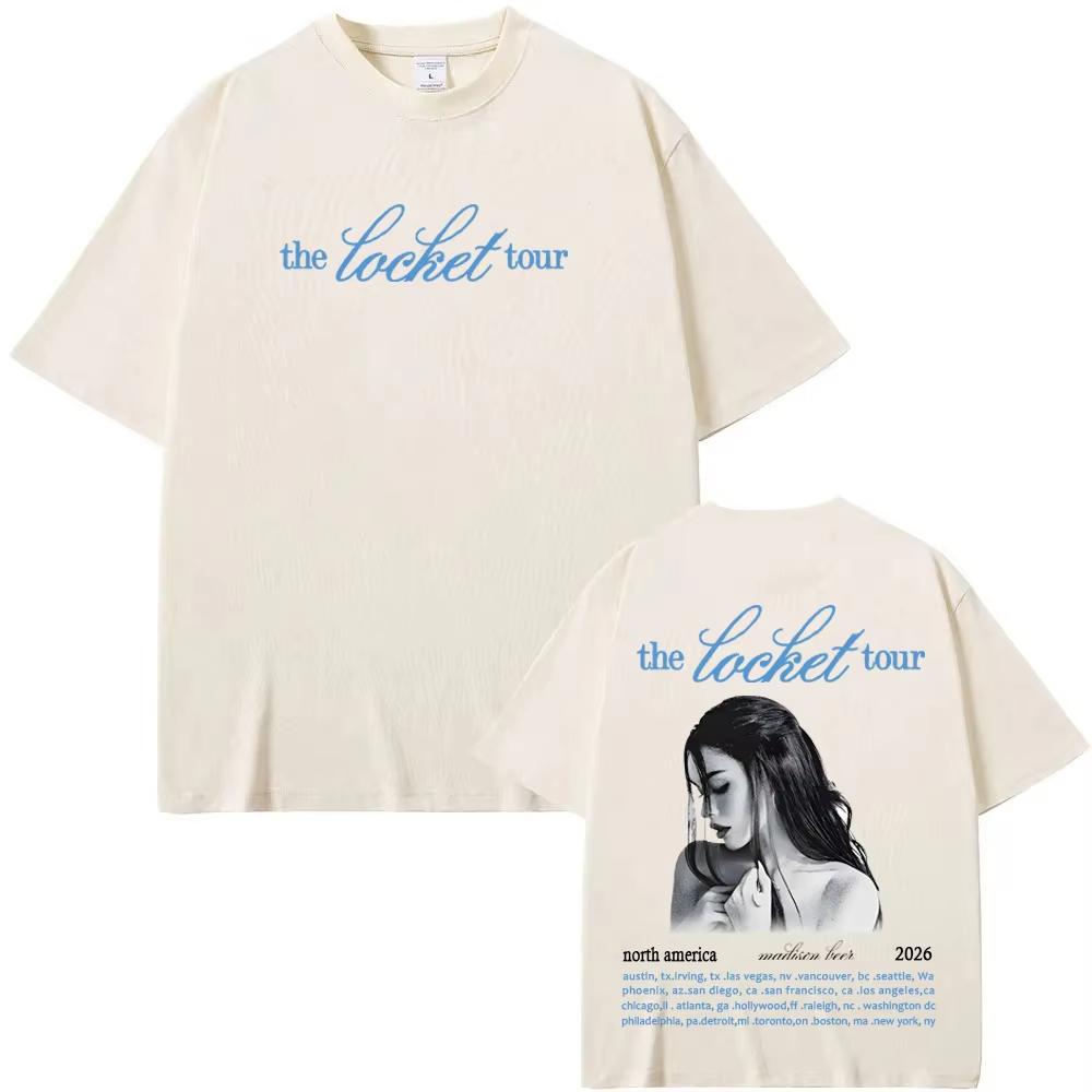 Madison Beer Locket Tour 2026 Shirt North American Tour Dates ONLY Madison Beer Concert Merch Cotton High Quality Tshirt