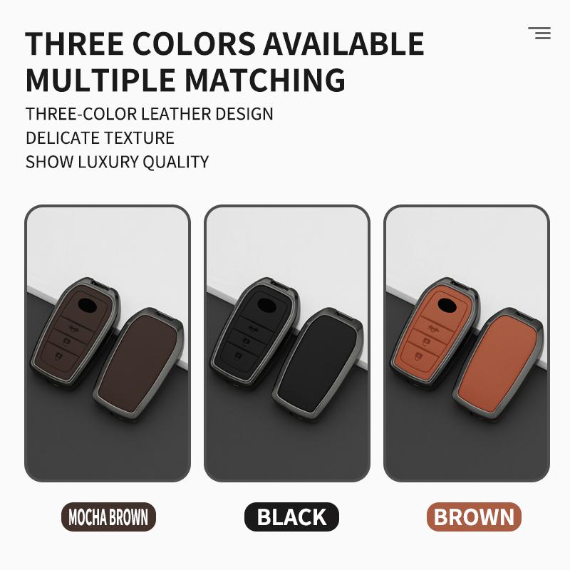 For Toyota Crown Hilux Fortuner Camry Land Cruiser Prado Protect Shell Fob Accessories Car Remote Key Case Cover