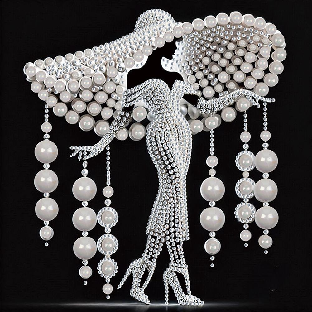 5D DIY Teilweise Speziell Geformter Bohrer Diamant Malerei Set Elegante Dame Dekoration