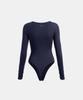 BADBLOOD Everyday Scoop Neck Bodysuit - Navy