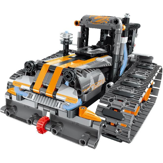 5 in 1 STEM Building Set with LED Light, APP & Remote Controlled Cars Building Toys Kit, RC Robot Tank Sleigh Tracked Racer 554 PCS, Toy Gifts for