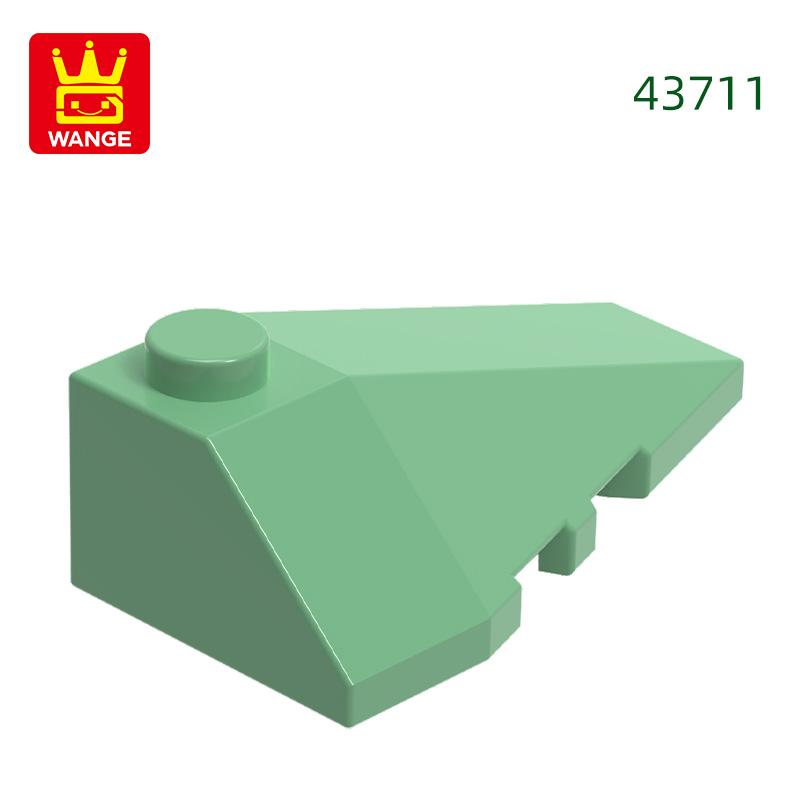 Non-Toxic 74Pcs/Lot 43711 Right Wedge Sloped 4X3 Triple Building Blocks Moc Accessories Compatible With Bricks Children Toys Gift Bo