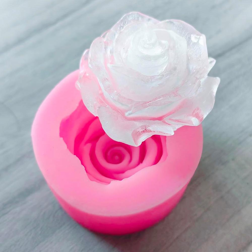 3D Rose Flower Silicone Mold Cake Chocolate Mold Wedding Cake Decoration Tool Fondant Sugar Art Cake Mold Oil Drip Mold