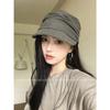 Autumn and Winter Pleated Newsboy Hat Female Face Small Fashion Versatile Stack Hat Gray Retro Painter Hat