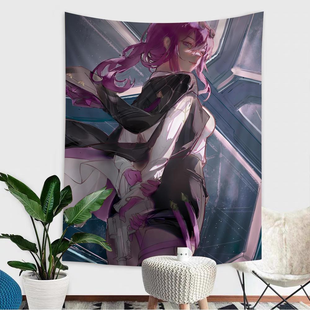 Honkai Star Rail Kafka Printed Large Wall Tapestry Cheap Hippie Wall Hanging Bohemian Wall Tapestries Mandala INS Home Decor